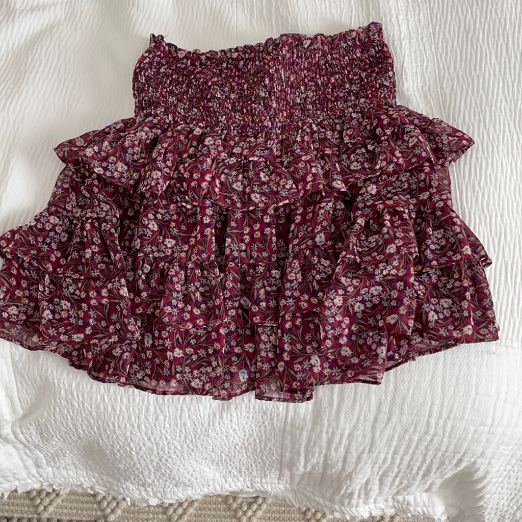 Purple Floral Float Skirt